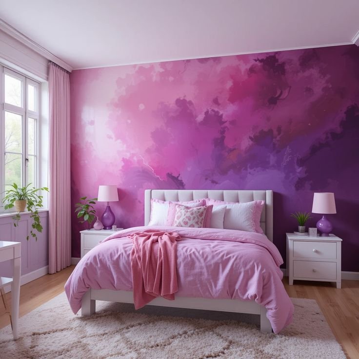 Ombre Feature Wall